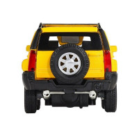 Машина "АВТОПАНОРАМА" Hummer H3, желтый, 1/32, свет, звук, инерция, в/к 17,5*13,5*9 см