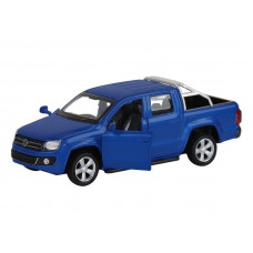 Машина "АВТОПАНОРАМА" Volkswagen Amarok, синий, 1/46, инерция, откр. двери, в/к 17,5*12,5*6,5 см