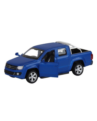 Машина "АВТОПАНОРАМА" Volkswagen Amarok, синий, 1/46, инерция, откр. двери, в/к 17,5*12,5*6,5 см