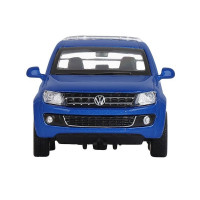 Машина "АВТОПАНОРАМА" Volkswagen Amarok, синий, 1/46, инерция, откр. двери, в/к 17,5*12,5*6,5 см