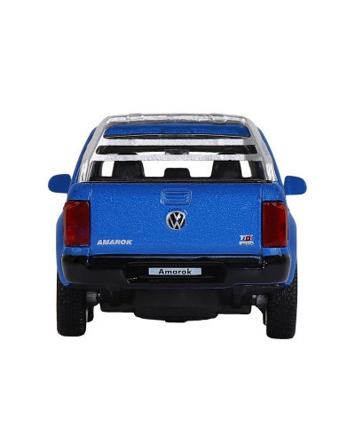 Машина "АВТОПАНОРАМА" Volkswagen Amarok, синий, 1/46, инерция, откр. двери, в/к 17,5*12,5*6,5 см