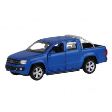 Машина "АВТОПАНОРАМА" Volkswagen Amarok, синий, 1/46, инерция, откр. двери, в/к 17,5*12,5*6,5 см