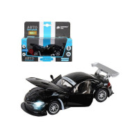 Машина "АВТОПАНОРАМА" BMW Z4 GT, черный, 1/32, свет, звук, инерция, в/к 17,5*13,5*9 см