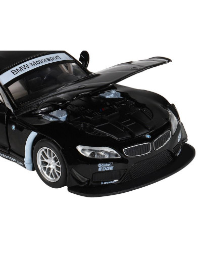 Машина "АВТОПАНОРАМА" BMW Z4 GT, черный, 1/32, свет, звук, инерция, в/к 17,5*13,5*9 см