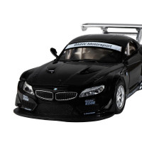 Машина "АВТОПАНОРАМА" BMW Z4 GT, черный, 1/32, свет, звук, инерция, в/к 17,5*13,5*9 см