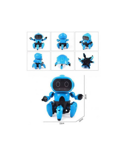 Робот-конструктор сенсорный ZYA-A2883,русская озвучка, подсветка, подвижные ноги, на батарейках