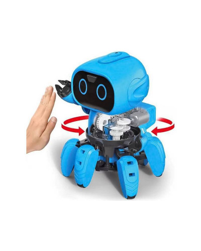 Робот-конструктор сенсорный ZYA-A2883,русская озвучка, подсветка, подвижные ноги, на батарейках