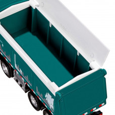 Машина "АВТОПАНОРАМА" Volvo самосвал, зеленый, 1/50, свет, звук, в/к 28*14*10 см