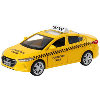 Машина "АВТОПАНОРАМА" HYUNDAI ELANTRA, ГОРОДСКОЕ ТАКСИ, 1/40, инерция, откр. двери, 17,5*12,5*6,5