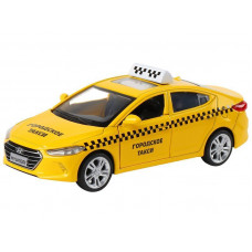 Машина "АВТОПАНОРАМА" HYUNDAI ELANTRA, ГОРОДСКОЕ ТАКСИ, 1/40, инерция, откр. двери, 17,5*12,5*6,5