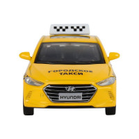 Машина "АВТОПАНОРАМА" HYUNDAI ELANTRA, ГОРОДСКОЕ ТАКСИ, 1/40, инерция, откр. двери, 17,5*12,5*6,5