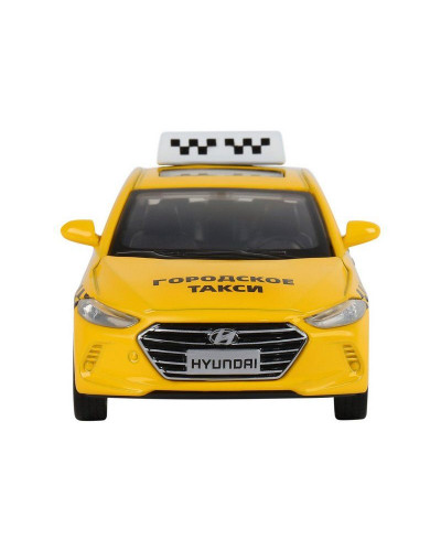 Машина "АВТОПАНОРАМА" HYUNDAI ELANTRA, ГОРОДСКОЕ ТАКСИ, 1/40, инерция, откр. двери, 17,5*12,5*6,5