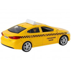 Машина "АВТОПАНОРАМА" HYUNDAI ELANTRA, ГОРОДСКОЕ ТАКСИ, 1/40, инерция, откр. двери, 17,5*12,5*6,5