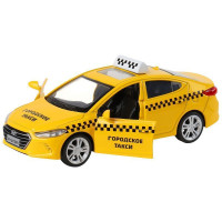 Машина "АВТОПАНОРАМА" HYUNDAI ELANTRA, ГОРОДСКОЕ ТАКСИ, 1/40, инерция, откр. двери, 17,5*12,5*6,5