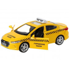 Машина "АВТОПАНОРАМА" HYUNDAI ELANTRA, ГОРОДСКОЕ ТАКСИ, 1/40, инерция, откр. двери, 17,5*12,5*6,5