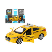 Машина "АВТОПАНОРАМА" HYUNDAI ELANTRA, ГОРОДСКОЕ ТАКСИ, 1/40, инерция, откр. двери, 17,5*12,5*6,5