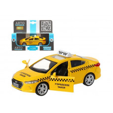 Машина "АВТОПАНОРАМА" HYUNDAI ELANTRA, ГОРОДСКОЕ ТАКСИ, 1/40, инерция, откр. двери, 17,5*12,5*6,5