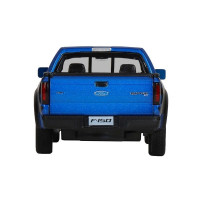 Машина "АВТОПАНОРАМА" Ford F-150 SVT Raptor, синий, 1/34, свет, звук, инерция, в/к 20*10*11 см