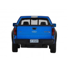 Машина "АВТОПАНОРАМА" Ford F-150 SVT Raptor, синий, 1/34, свет, звук, инерция, в/к 20*10*11 см