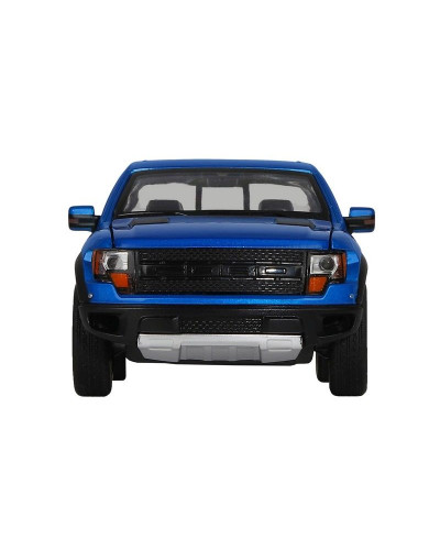 Машина "АВТОПАНОРАМА" Ford F-150 SVT Raptor, синий, 1/34, свет, звук, инерция, в/к 20*10*11 см