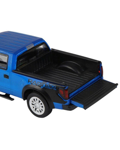 Машина "АВТОПАНОРАМА" Ford F-150 SVT Raptor, синий, 1/34, свет, звук, инерция, в/к 20*10*11 см