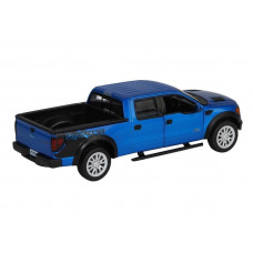 Машина "АВТОПАНОРАМА" Ford F-150 SVT Raptor, синий, 1/34, свет, звук, инерция, в/к 20*10*11 см