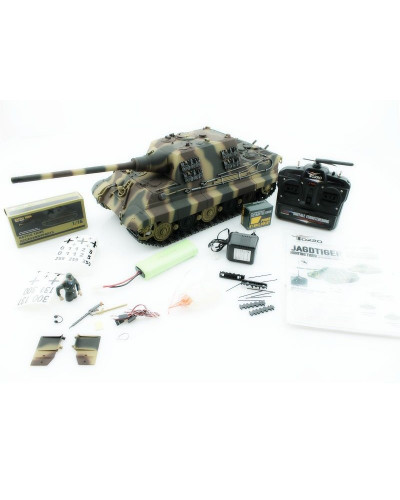 Р/У танк Torro Jagdtiger (Metal Edition) 1/16 2.4G, ВВ-пушка, деревянная коробка