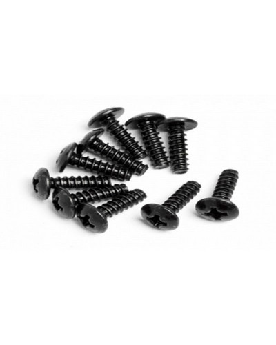 Винты с круглой головкой M3х10 под крестовую отвертку, 10шт.