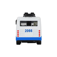 Троллейбус "Автопанорама", синий, 1/90, свет, звук, инерция, в/к 22*13,5*5,8 см