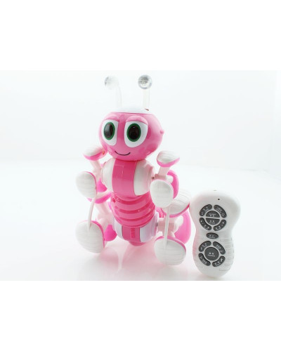 Р/У робот-муравей трансформируемый, звук, свет, танцы (розовый)