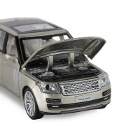 Машина "АВТОПАНОРАМА" 2013 Range Rover, золотой, 1/34, свет, звук, инерция, в/к 17,5*13,5*9 см