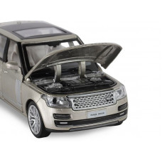 Машина "АВТОПАНОРАМА" 2013 Range Rover, золотой, 1/34, свет, звук, инерция, в/к 17,5*13,5*9 см