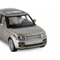 Машина "АВТОПАНОРАМА" 2013 Range Rover, золотой, 1/34, свет, звук, инерция, в/к 17,5*13,5*9 см