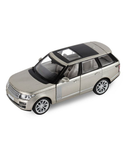 Машина "АВТОПАНОРАМА" 2013 Range Rover, золотой, 1/34, свет, звук, инерция, в/к 17,5*13,5*9 см