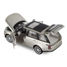 Машина "АВТОПАНОРАМА" 2013 Range Rover, золотой, 1/34, свет, звук, инерция, в/к 17,5*13,5*9 см