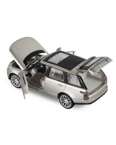 Машина "АВТОПАНОРАМА" 2013 Range Rover, золотой, 1/34, свет, звук, инерция, в/к 17,5*13,5*9 см