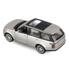 Машина "АВТОПАНОРАМА" 2013 Range Rover, золотой, 1/34, свет, звук, инерция, в/к 17,5*13,5*9 см
