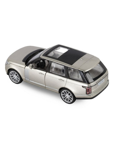 Машина "АВТОПАНОРАМА" 2013 Range Rover, золотой, 1/34, свет, звук, инерция, в/к 17,5*13,5*9 см