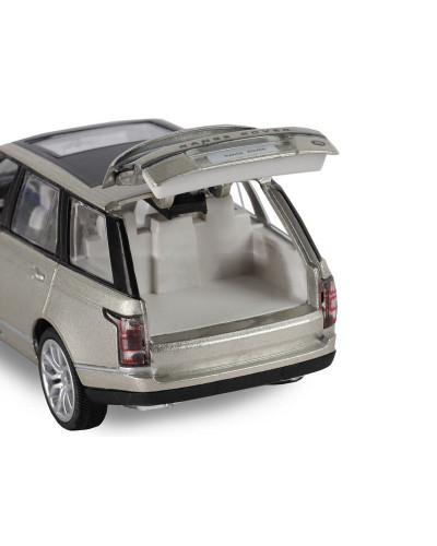 Машина "АВТОПАНОРАМА" 2013 Range Rover, золотой, 1/34, свет, звук, инерция, в/к 17,5*13,5*9 см