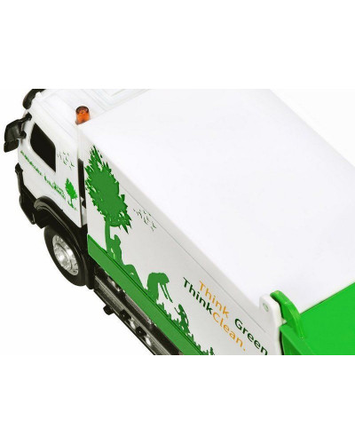 Машина "АВТОПАНОРАМА" Volvo мусоровоз, белый, 1/50, свет, звук, в/к 28*14*10 см