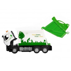 Машина "АВТОПАНОРАМА" Volvo мусоровоз, белый, 1/50, свет, звук, в/к 28*14*10 см