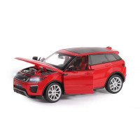 Машина "АВТОПАНОРАМА" Land Rover Range Rover Evoque, красный, 1/24, в/к 24,5*12,5*10,5 см