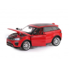 Машина "АВТОПАНОРАМА" Land Rover Range Rover Evoque, красный, 1/24, в/к 24,5*12,5*10,5 см