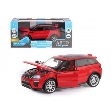 Машина "АВТОПАНОРАМА" Land Rover Range Rover Evoque, красный, 1/24, в/к 24,5*12,5*10,5 см