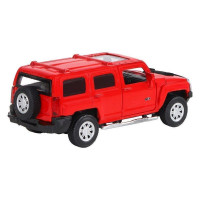 Машина "АВТОПАНОРАМА" Hummer H3, красный, 1/43, инерция, в/к 17,5*12,5*6,5 см