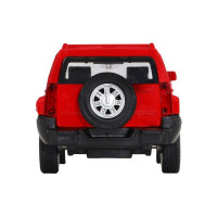 Машина "АВТОПАНОРАМА" Hummer H3, красный, 1/43, инерция, в/к 17,5*12,5*6,5 см