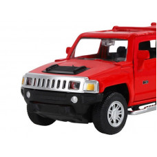 Машина "АВТОПАНОРАМА" Hummer H3, красный, 1/43, инерция, в/к 17,5*12,5*6,5 см