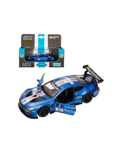 Машина "АВТОПАНОРАМА" BMW M6, синий, 1/44, инерция, в/к 17,5*12,5*6,5 см