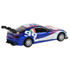 Машина "АВТОПАНОРАМА" Maserati Gran Turismo MC GT4, синий, 1/32, свет, звук, в/к 17,5*13,5*9 см