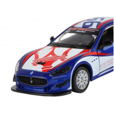 Машина "АВТОПАНОРАМА" Maserati Gran Turismo MC GT4, синий, 1/32, свет, звук, в/к 17,5*13,5*9 см